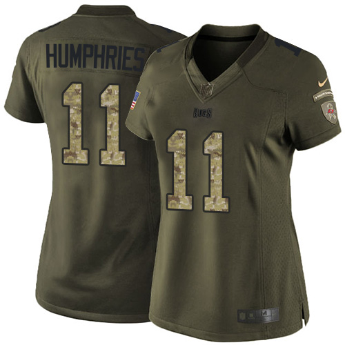 Women's Limited Adam Humphries Nike Jersey Green - #11 Salute to Service NFL Tampa Bay Buccaneers